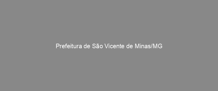Provas Anteriores Prefeitura de São Vicente de Minas/MG